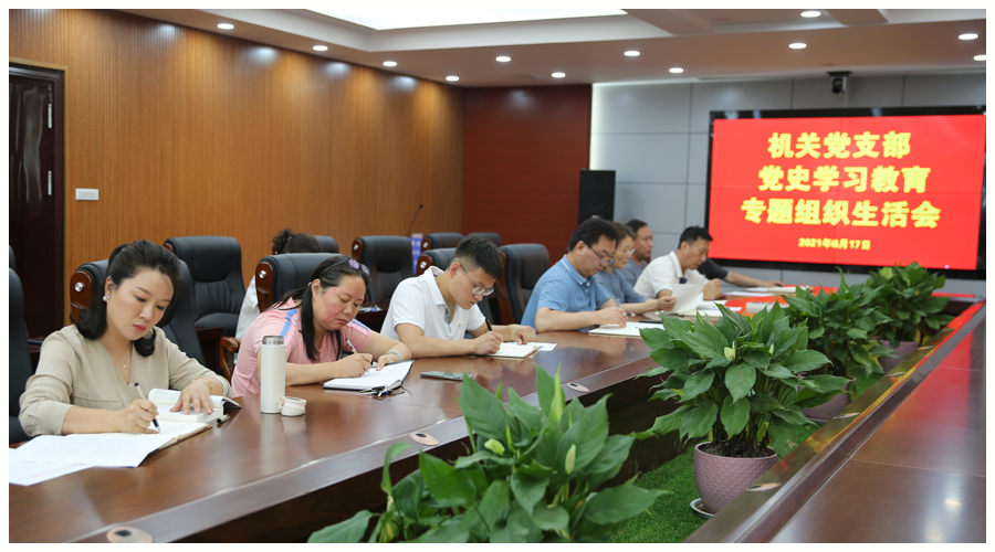 我校机关党支部召开党史学习教育专题组织生活会